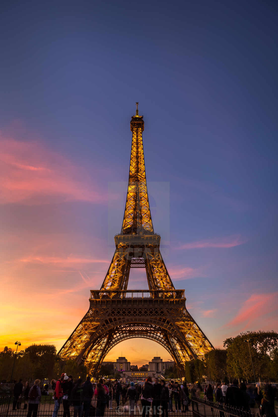 Eiffel Tower Sunset - License, download or print for £3.10 | Photos